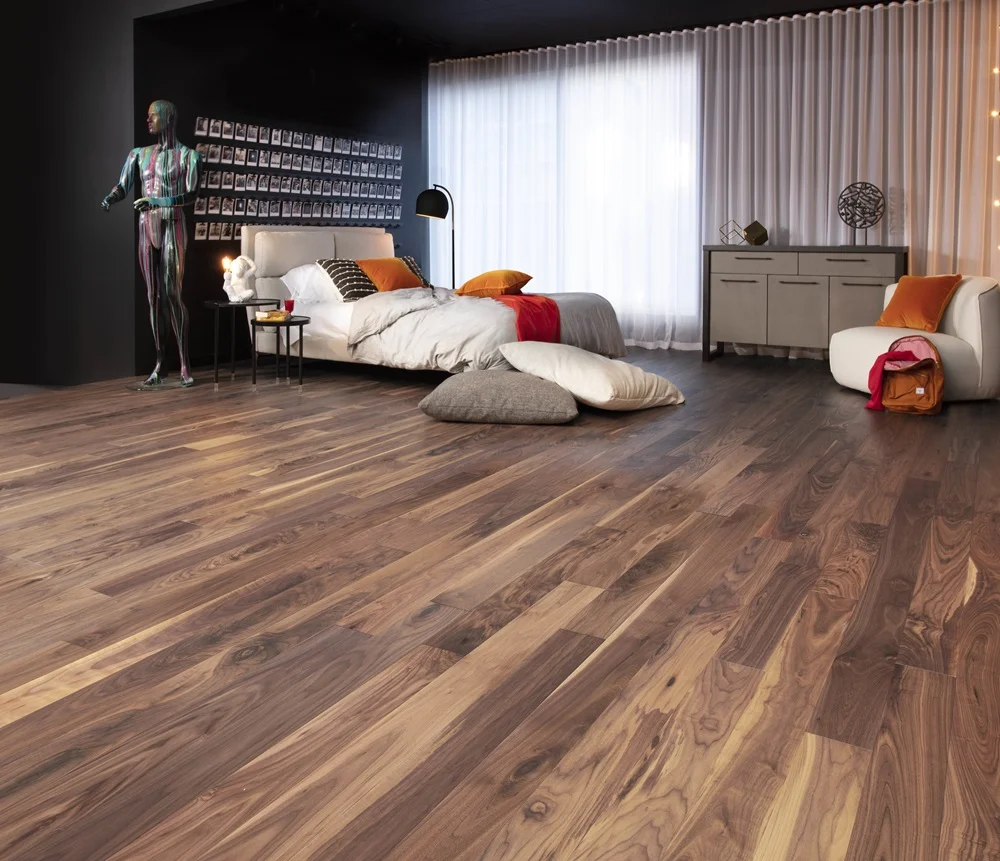 walnut natural character brushed